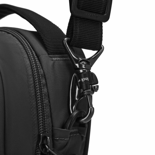 Сумка через плече чорна антизлодій Pacsafe LS100 crossbody 6 ступенів захисту - 40131138