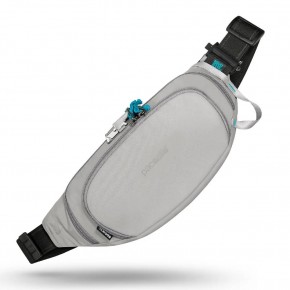 Сумка на пояс Pacsafe Eco 3.5 л сіра/чорна антизлодій 6 ступенів захисту - 41104145