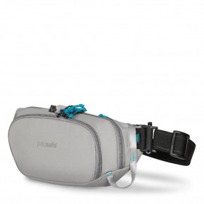Сумка на пояс Pacsafe Eco 3.5 л сіра/чорна антизлодій 6 ступенів захисту - 41104145