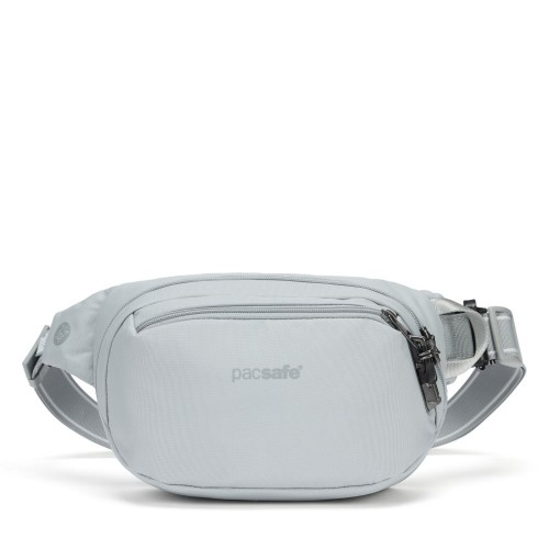 Сумка на пояс Pacsafe Vibe 100 4 л світло-сіра антизлодій 5 ступенів захисту - 60141148