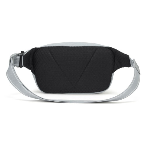 Сумка на пояс Pacsafe Vibe 100 4 л світло-сіра антизлодій 5 ступенів захисту - 60141148