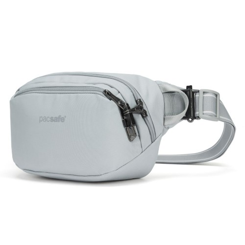 Сумка на пояс Pacsafe Vibe 100 4 л світло-сіра антизлодій 5 ступенів захисту - 60141148