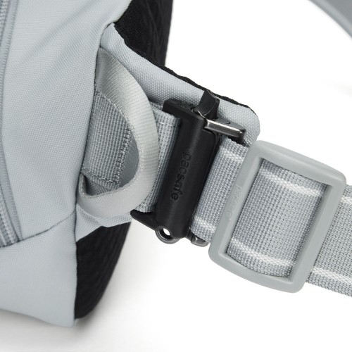 Сумка на пояс Pacsafe Vibe 100 4 л світло-сіра антизлодій 5 ступенів захисту - 60141148