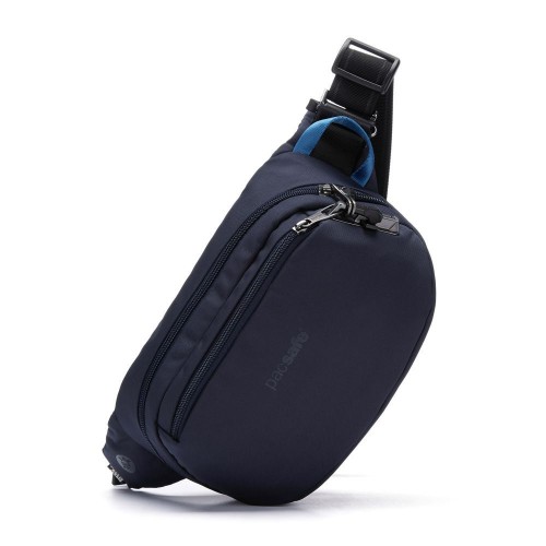 Сумка на пояс Pacsafe V Hip Pack 4 л темно-синя антизлодій 5 ступенів захисту - 60141658