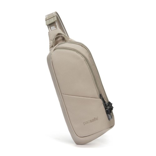 Сумка через плече Pacsafe V Action Sling 2.5 л бежева антизлодій 5 ступенів захисту - 60161237