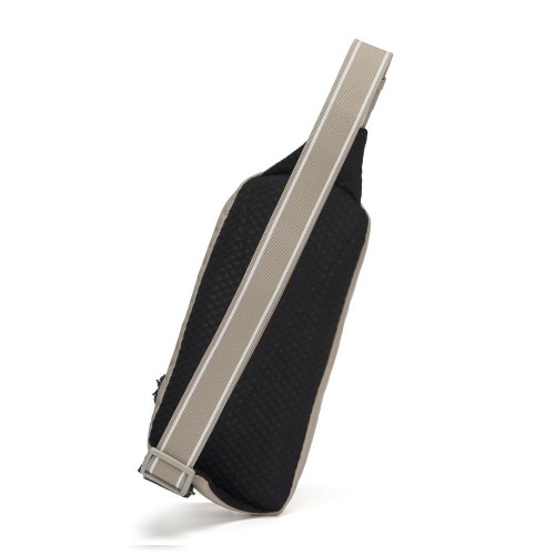 Сумка через плече Pacsafe V Action Sling 2.5 л бежева антизлодій 5 ступенів захисту - 60161237
