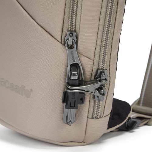 Сумка через плече Pacsafe V Action Sling 2.5 л бежева антизлодій 5 ступенів захисту - 60161237
