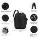 Сумка через плече Pacsafe V Companion Crossbody 5 л чорна антизлодій 5 ступенів захисту - 61105130